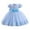 Sky Blue, variant on FAOWME Child Mesh Dress Stylish Little Girl Dress Sundress Sky Blue 3-4 Years
