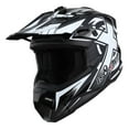 thumbnail image 3 of 1Storm Adult Motocross Helmet BMX MX ATV Dirt Bike Helmet Racing Style HF801; Sonic White, 3 of 6