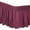 Red, variant on Wrap Around Bed Skirt , Elastic Dust Ruffle with 15 Inch Tailored Drop, Easy to Install Fade Resistant Fabric Bedskirts, Adjustable Elastic Belt for Size Bed, Washable Ruffle Skirt (Pink)
