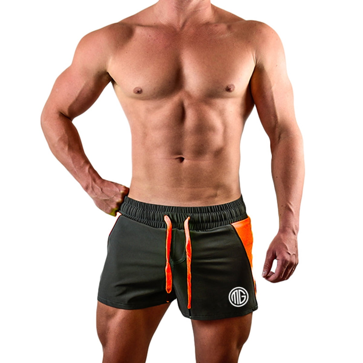 Gueuusu Gueuusu Men Gym Tight Lifting Quick Dry Shorts M2Xl