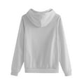 thumbnail image 4 of Under 10$ Buigttklop Women'S Casual Color Long Sleeve Zipper Pullover Hooded Tops with Pocket, 4 of 4