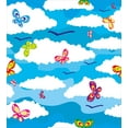 thumbnail image 3 of Ambesonne Spring Duvet Cover Set, Clouds Butterfly Summer, 2-Calking, Sky Blue White, 3 of 6