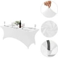 thumbnail image 2 of Housse de Table Élastique en Polyester pour Événements Rectangulaires, Design Ajusté Extensible, Extérieur Intérieur, Fête, Mariage, Banquet, Lavable, 2 of 7