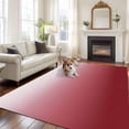 thumbnail image 3 of Area Rug 60×96in, Red White Ombre Art Floor Carpet Living Room Rug, Color Gradient Non-Slip Welcome Mat Indoor Rugs for Bedroom Dining Room, 3 of 9