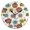 Black, variant on Frogs Flowers Grass Wall Clock 10in Round Artistic Oil Painting Home Decor Desk Table Clock