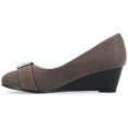 thumbnail image 3 of Journee Womens Graysn Comfort Insole Slip On Round Toe Wedge, Widths Available, 3 of 10