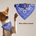 thumbnail image 4 of ievspot 1 Pcs Pet Saliva Towel Ethnic Style Print Triangle Neckerchief Bib Fabric Adjustable Bandana Collar for Puppy Dogs Cats Pet Accessories Gift, 4 of 8