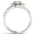 thumbnail image 5 of 1/8 Carat T.W. Diamond 10kt White Gold Three-Stone Look Engagement Ring, 5 of 5