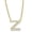 Gold, variant on Initial Letter Z Necklace, Moissanite, 925 Sterling Silver, Sterling Silver