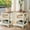 Ivory White, variant on Summit Living Set of 2 3-Tier End Table, Farmhouse Side Table, 2-Piece Nightstand Set, Ivory White