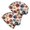 Pioneer Flower Floral Print Pattern-1, variant on Pioneer Flower Floral Print Pattern 2 Pack Slouchy Beanie Hat, Outdoor Running Hat with Stretchy Fabric & Soft Texture, Stretchy Polyester Gifts for Unisex Men Women