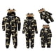 thumbnail image 1 of Pijama De Navidad con pijama dibujos animados alce / muñeco de nieve estampado cremallera mono, 1 of 4