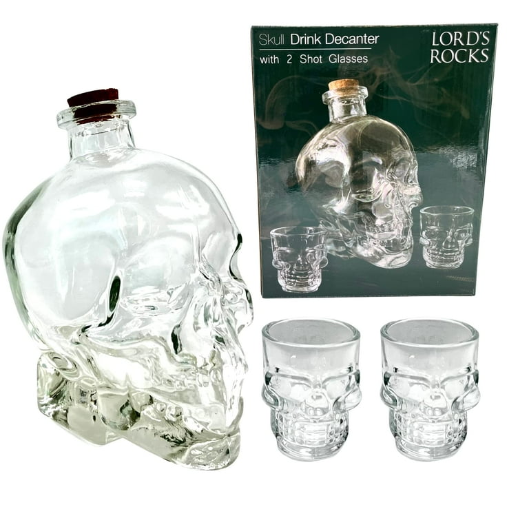 Skull Decanter & Whiskey Glass Set – Infused Barware