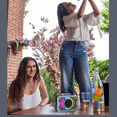 thumbnail image 1 of Altavoz Bluetooth para cantar al aire libre en casa, altavoz de karaoke inalámbrico portátil con graves y micrófono, equipo de KTV para el hogar, color negro, 1 of 8