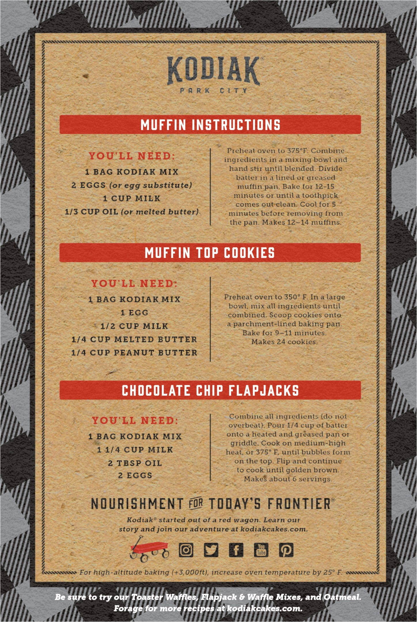 Kodiak Chocolate Chip Muffin Mix 14 oz (Pack Of 6)