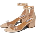 thumbnail image 1 of Sandalia Steve Madden Irenee de rafia, talla 9.5 M, tacón 5 cm, 1 of 1