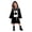 Black, variant on REDARER Kids Halloween Ghost Hooded Costume Dress with Ghost Print Chain Decor Jagged Hem Long Bell Sleeve for Trick or Treat Cosplay Party School Dress‑Up Outfit,7-8 Years