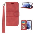 thumbnail image 1 of Allytech Flip Case for Samsung Galaxy S22 Ultra 5G, PU Leather Wallet Case [Stand Feature][ Detachable Wrist Strap][ID & Credit Card Slots] Protective Cover for Galaxy S22 Ultra 6.8" 2022, Red, 1 of 5