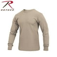 thumbnail image 2 of Rothco Long Sleeve Solid T-Shirt - Desert Sand, Large, 2 of 3