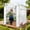 8x6 Clear White, variant on EAGLE PEAK 8'x6' Portable Walk-in Greenhouse Instant Pop-up Fast Setup Indoor Outdoor Plant Gardening Greenhouse , Front and Rear Roll-up Zipper Entry Doors and 2 Large Roll-up Side Windows