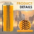 thumbnail image 2 of 4 Pcs Livestock Scratching Brush Set, Heavy Duty Grooming Tool for Cow, Horse, Goat - Includes Screws and Nuts (Yellow), 2 of 9