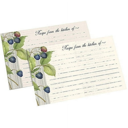 4" x 6" Recipe Card, Blackberries