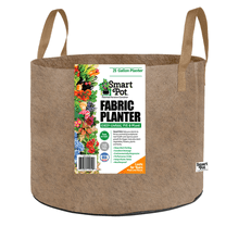 SMART POT 25 Gallon Fabric Grow Bag w/strap handles - Natural