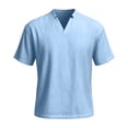 thumbnail image 4 of sususu Work Shirts for Men , Men Clothing , Men's Casual Everyday Comfort Lightweight Short Sleeve V-Neck Tee Breathable Loose Fit T-Shirt, 4 of 4
