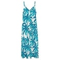 thumbnail image 5 of Robe Sans Manches en Forme de Cocotier Jungle Robe d'Été 2024 Femmes Robes Longues d'Été, 5 of 5