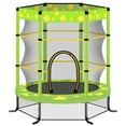 thumbnail image 5 of JOYFULIN Trampoline for Kids, 55'' Mini Trampoline for Toddlers with Enclosure Net and No-Gap Design, 4.5FT Indoor/Outdoor Kids Round Trampoline Gifts for Ages 1-8, 5 of 8
