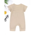 thumbnail image 3 of Honganda Bébé Unisexe Casual Romper, Manches Courtes Col Rond Arc-en-Ciel Motif Long Bodysuit, 3 of 9