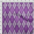 thumbnail image 4 of oneOone Viscose Chiffon Purple Fabric Argyle Dress Material Fabric Print Fabric By The Yard 42 Inch Wide, 4 of 4