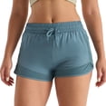 thumbnail image 2 of Athletic Running Shorts for Women Lightweight Breathable Elastic High Waist Moisture Wicking Workout Yoga Gym Shorts, 2 of 6