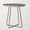 14 x 14 x 18 Inches, variant on Modern Bone Inlay End Table – Round Black & White Geometric Top with Gold Metal Base