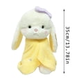 thumbnail image 2 of Stuffed Bunny 13.78" Soft Bunny Stuffed Animal Rabbit Stuffed Animal Cuddle And Kind Dolls Comforting Cuddles Soft Plush Toy Cute Birthday Gifts Graduation Gifts Easter Gifts Christmas Gifts, 2 of 6