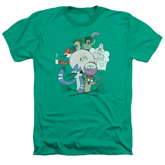 Regular Show - Regular Cast - Heather Short Sleeve Shirt - Medium