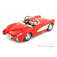 thumbnail image 3 of 1957 Chevy Corvette Convertible, Red - Welly 29393 - 1/24 scale Diecast Model Toy Car, 3 of 5