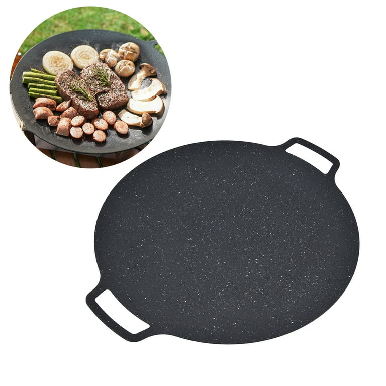 Korean Bbq Grill Pan Non Stick Grill Pan With Anti Scalding - Temu