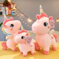 thumbnail image 2 of Muñeco de unicornio Kawaii de 30-40cm, juguete de peluche para niños, regalo de cumpleaños, almohada/cojín, regalo de Navidad para familiares y amigos, 2 of 5