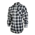 thumbnail image 6 of DODOING Mens Plaid Shirt Button Down Long Sleeve Shirts Plaid Shirt Plaid Shirt Mens Button Down Shirt Top Blouse, 6 of 8