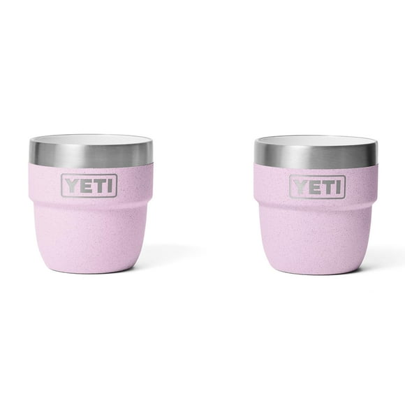 Taza YETI Rambler de acero inoxidable con aislamiento al vacío de 120 ml, paquete de 2