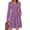 Purple, variant on Fantaslook Square Neck Long Sleeve Dresses for Women Casual Trendy Sweater Dress with Pockets