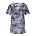 thumbnail image 3 of Pompotops Mode T-shirt Décontracté à Manches Courtes et Col Rond pour Femmes, 3 of 7
