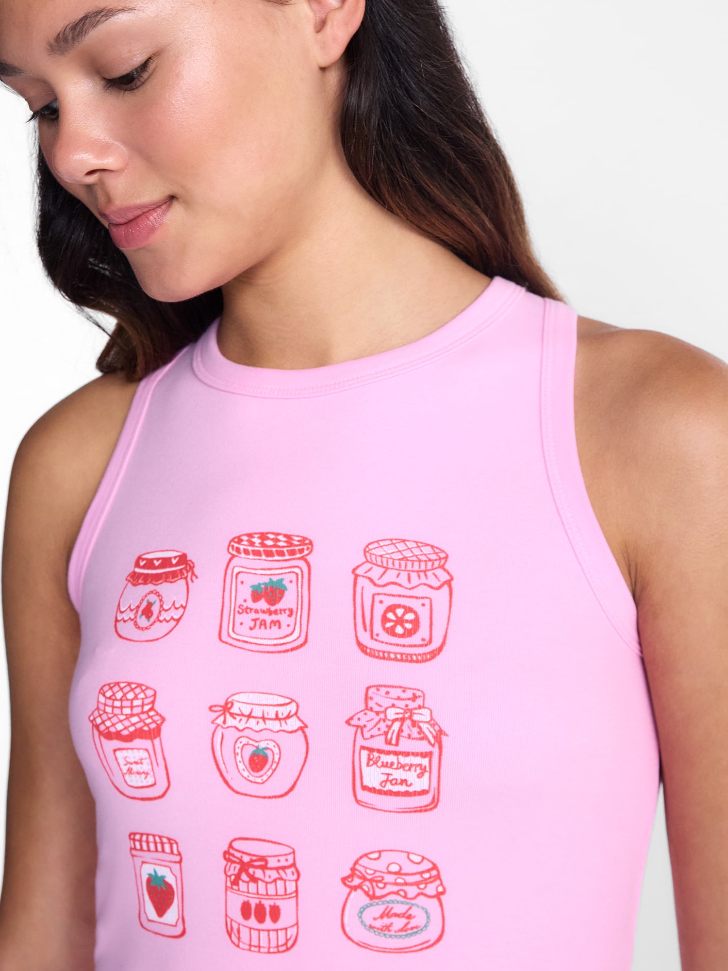 No Boundaries Sleepwear Ribbed Tank Top and Boxers Set from our Cloud Core Collection, 2 Piece, Women’s and Women’s Plus XXS-3X