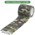 thumbnail image 2 of Cinta adhesiva de camuflaje, vendaje autoadhesivo de camuflaje para deportes al aire libre, escalada, acampada, 2/3 pulgadas x 14,76 pies para telémetro, 2 of 5