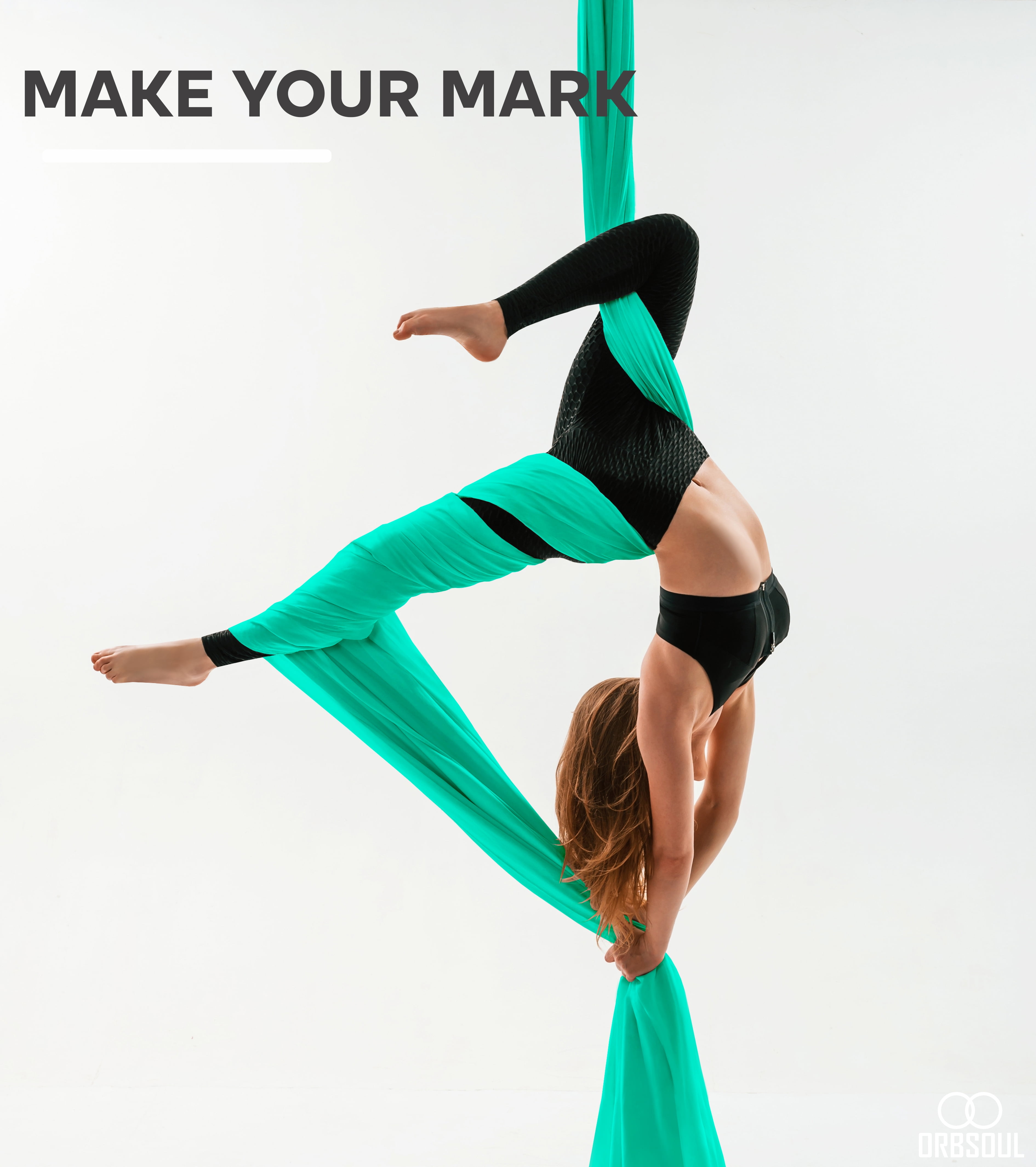 Orbsoul Aerial Silks Set + Yoga Hammock (Complete Rigging Hardware) - Premium Aerial Nylon Silks 40 Denier Tricot