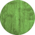 thumbnail image 1 of Ahgly Company Indoor Round Abstract Green Contemporary Area Rugs, 4' Round, 1 of 1