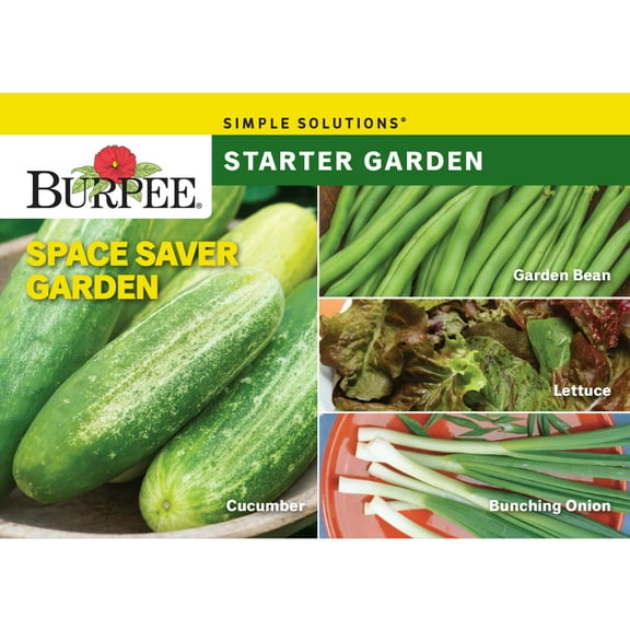 Burpee Space Saver Garden Starter Garden Vegetable Seed Collection, Annual Lifecycle, Full Sun