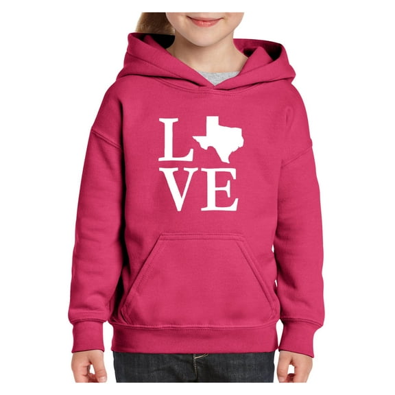Big Girls Hoodies and Sweatshirts - Texas Flag