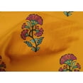 thumbnail image 4 of oneOone Cotton Poplin Mustard Yellow Fabric Floral Block Fabric For Sewing Printed Craft Fabric By The Yard 42 Inch Wide, 4 of 4